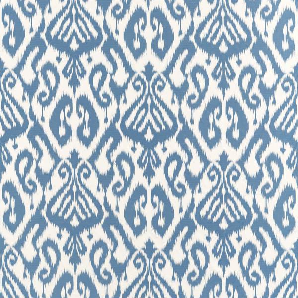 Kasuri Weave Indigo Fabric by Sanderson