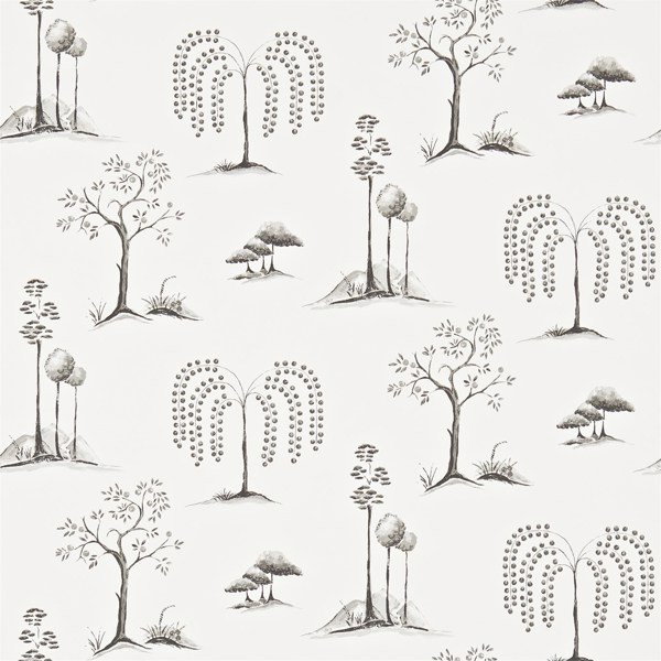 Willow Tree Charcoal/Ivory Wallpaper by Sanderson
