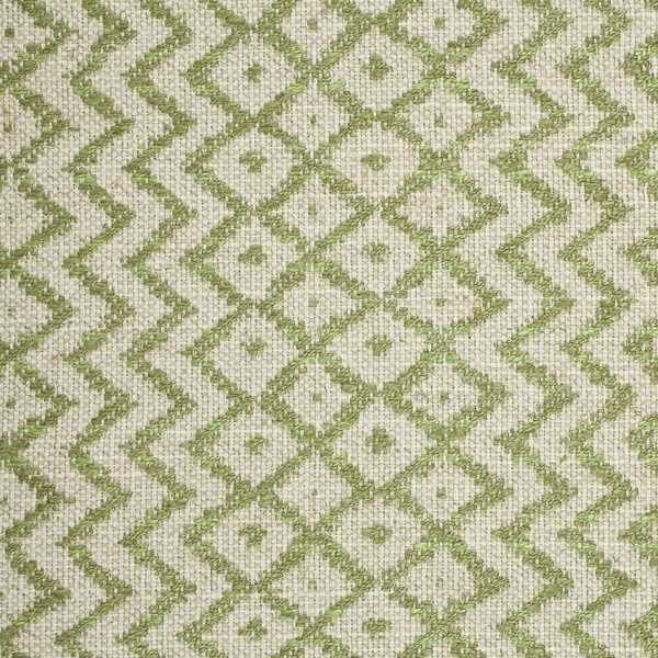 Cheslyn Olive/Cream Fabric by Sanderson