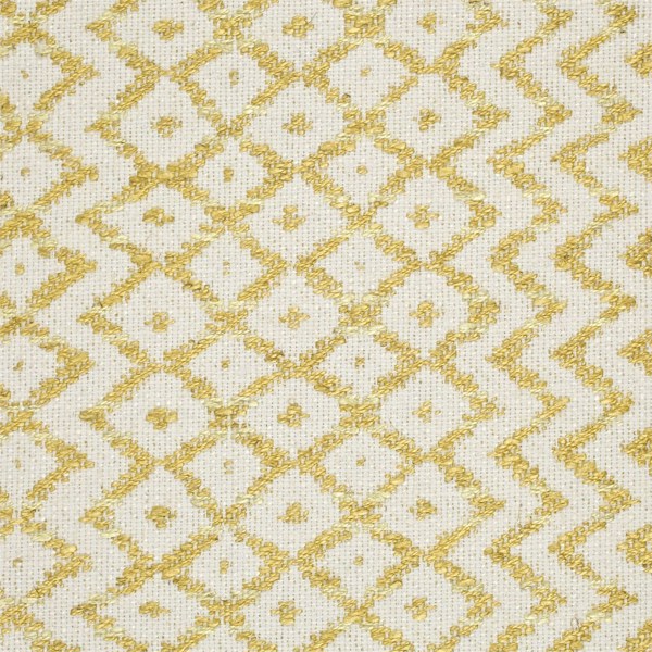 Cheslyn Citron/Cream Fabric by Sanderson