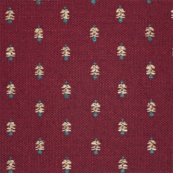 Lydham Claret Fabric by Sanderson
