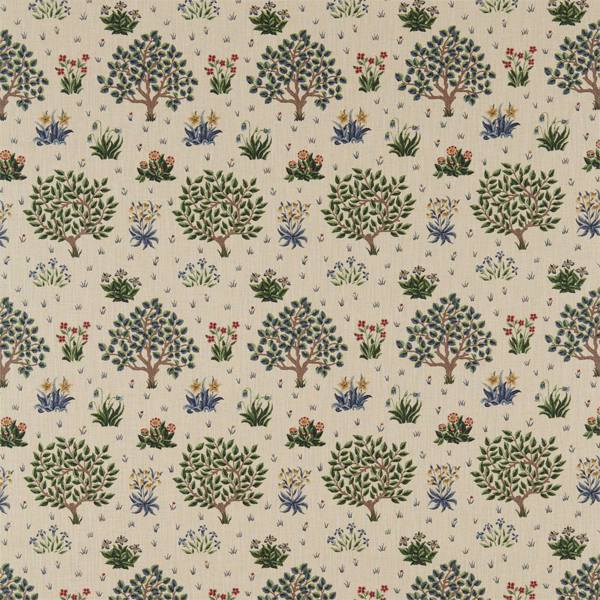 Orchard Forest/Indigo Fabric by Morris & Co