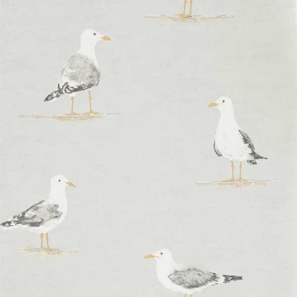 Shore Birds Gull Wallpaper by Sanderson