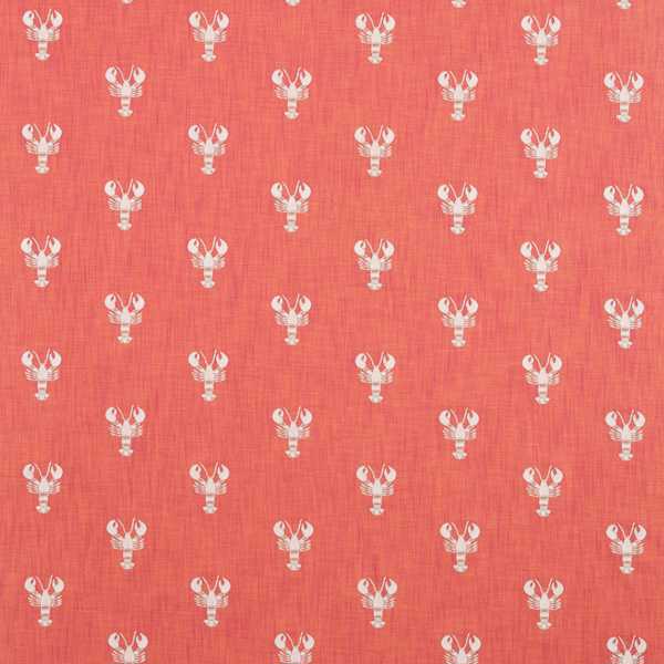 Cromer Embroidery Coral Fabric by Sanderson