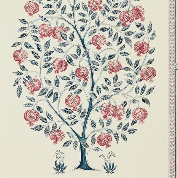 Anaar Tree Annato/Blueberry Wallpaper | Sanderson by Sanderson Design