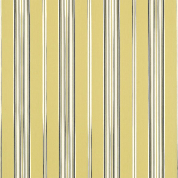 Saxon Yellow/Indigo Fabric by Sanderson