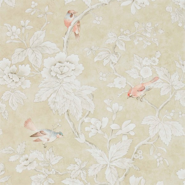 Chiswick Grove Gold Wallpaper by Sanderson