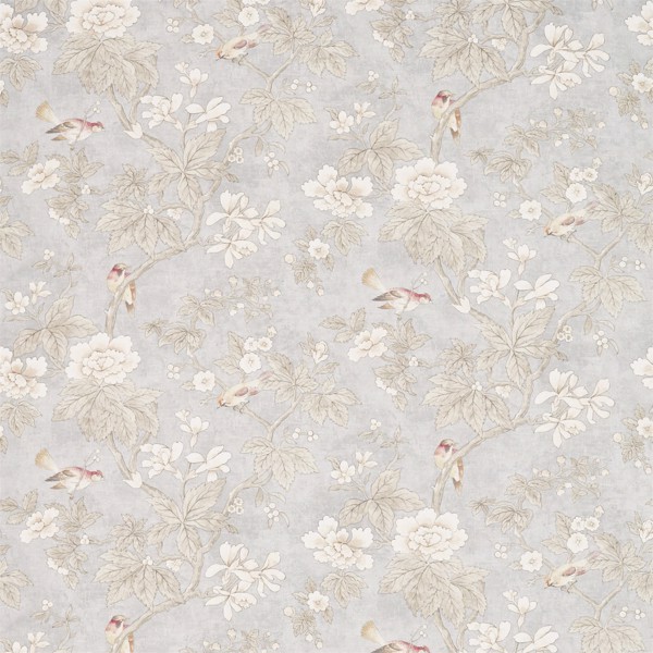 Chiswick Grove Silver Fabric by Sanderson