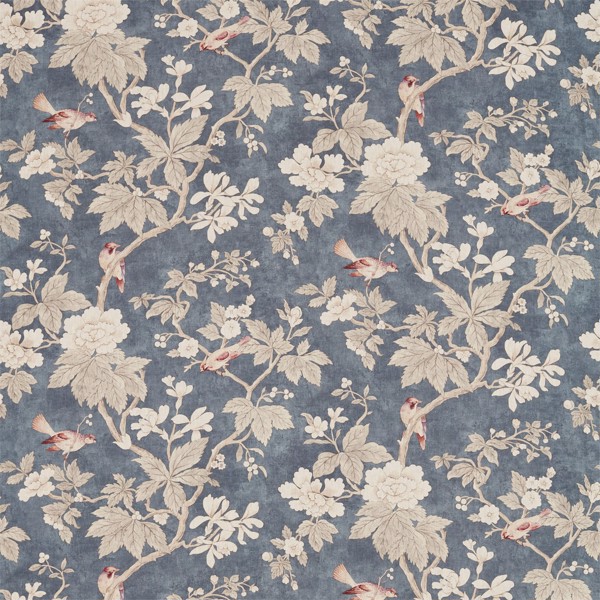 Chiswick Grove Indigo Fabric by Sanderson