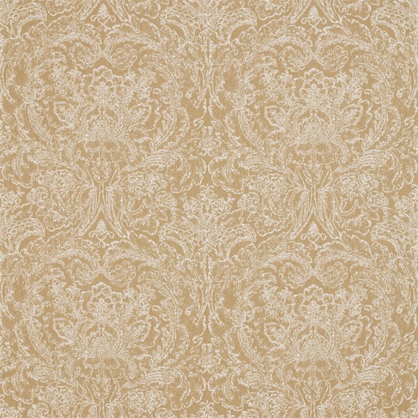 Courtney Damask Sepia Fabric by Sanderson