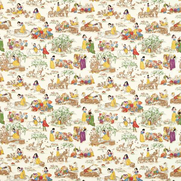 Snow White Whipped Cream Fabric by Sanderson