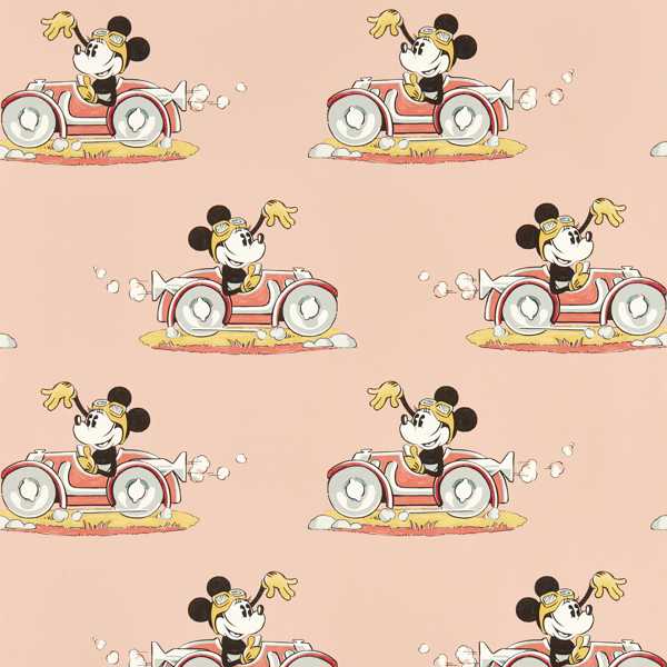 Minnie On The Move Candy Floss Wallpaper by Sanderson