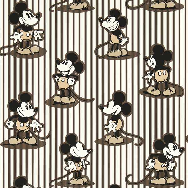 Mickey Stripe Humbug Wallpaper by Sanderson