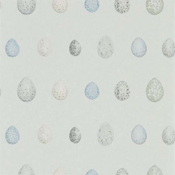 Nest Egg Marine Aqua Wallpaper by Sanderson