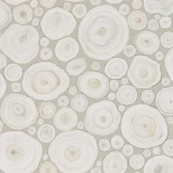 Alnwick Logs Ash Wallpaper by Sanderson