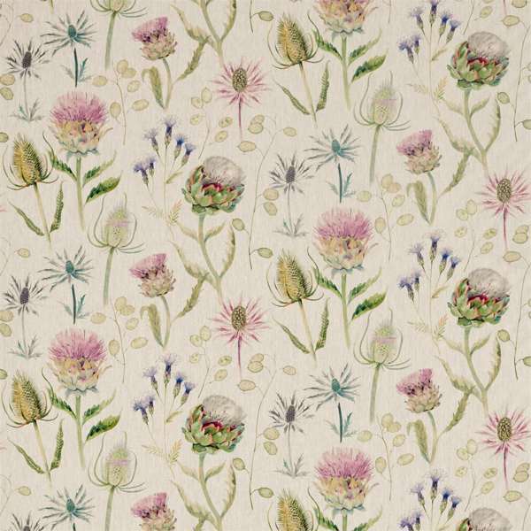 Thistle Garden Linen Thistle/Fig Fabric by Sanderson