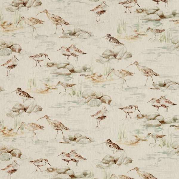 Estuary Birds Linen Eggshell/Nest Fabric by Sanderson