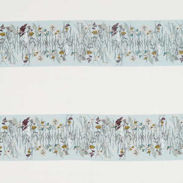 Pressed Flowers Mist/Shell Fabric by Sanderson