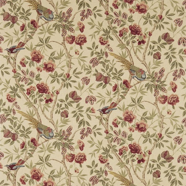 Abbeville Russet/Sand Fabric by Sanderson