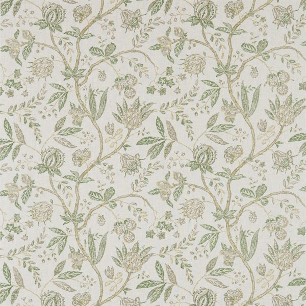 Solaine Olive/Pebble Fabric by Sanderson