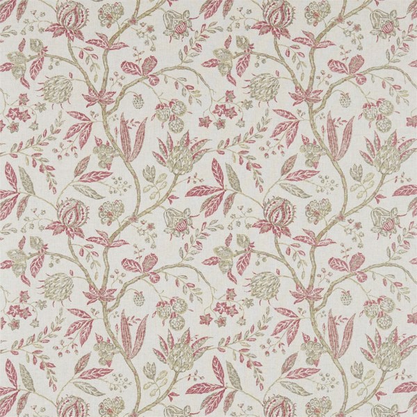 Solaine Russet/Cream Fabric by Sanderson