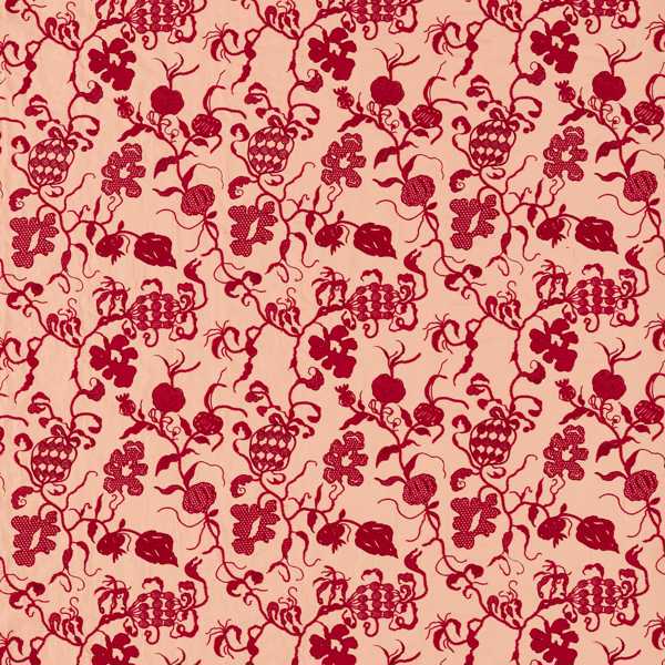 Mydsommer Pickings Conch/Madder Fabric by Sanderson