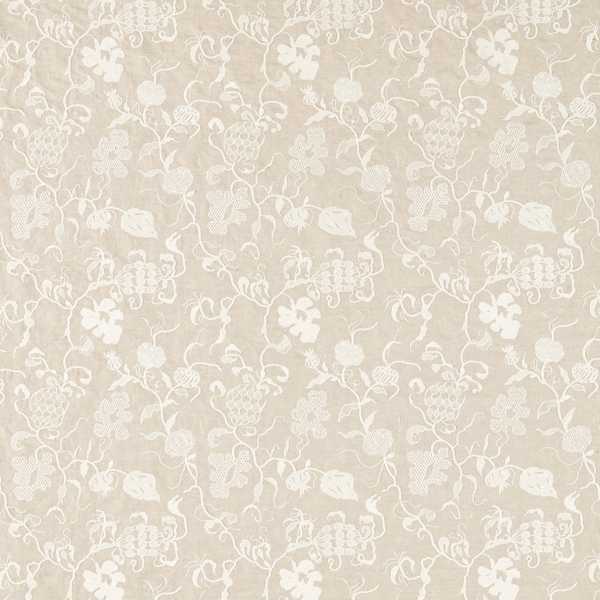 Mydsommer Pickings Linen/Chalk Fabric by Sanderson
