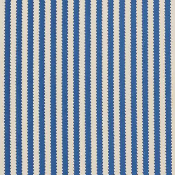 Regency Aperigon Brighton Blue/Linen Fabric by Sanderson