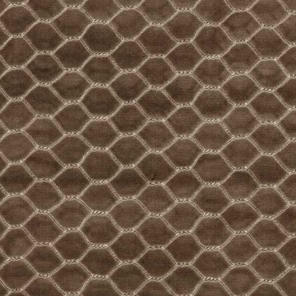 Faraday Velvet Walnut Fabric by Sanderson