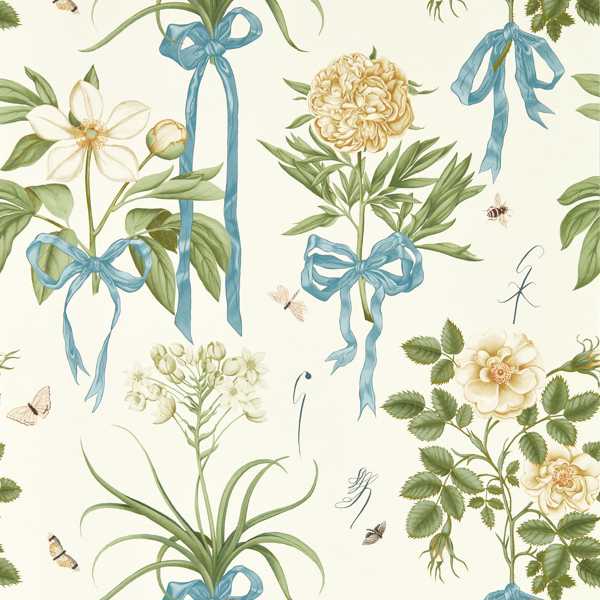 Cupid's Beau Quince/Chalk Wallpaper by Sanderson