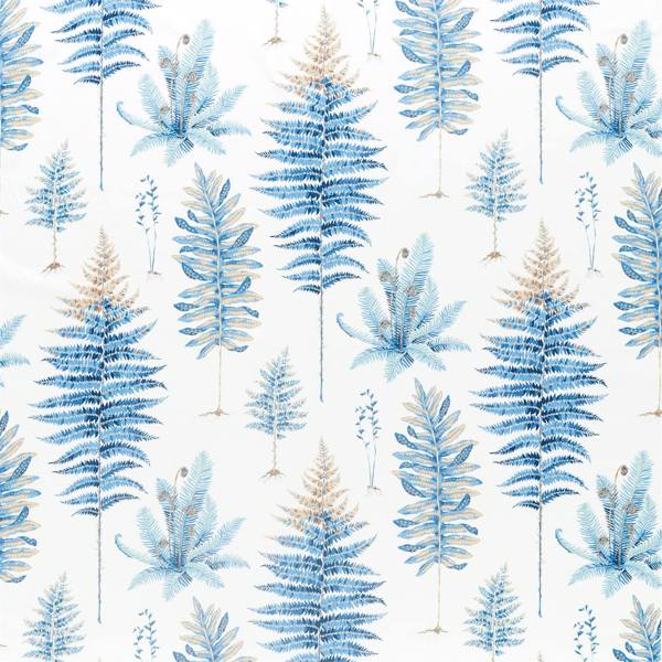 Fernery China Blue Fabric by Sanderson