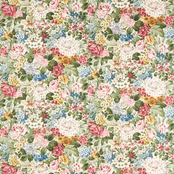 Hydrangea & Rose Chintz Fabric by Sanderson