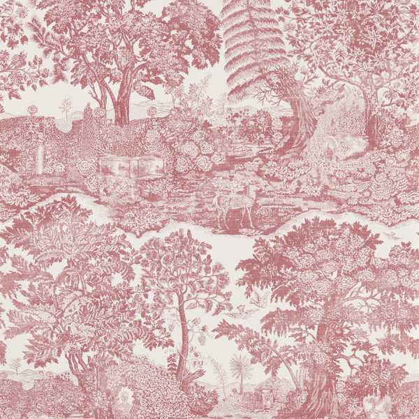 Highgrove Toile Madder Rose Wallpaper by Sanderson