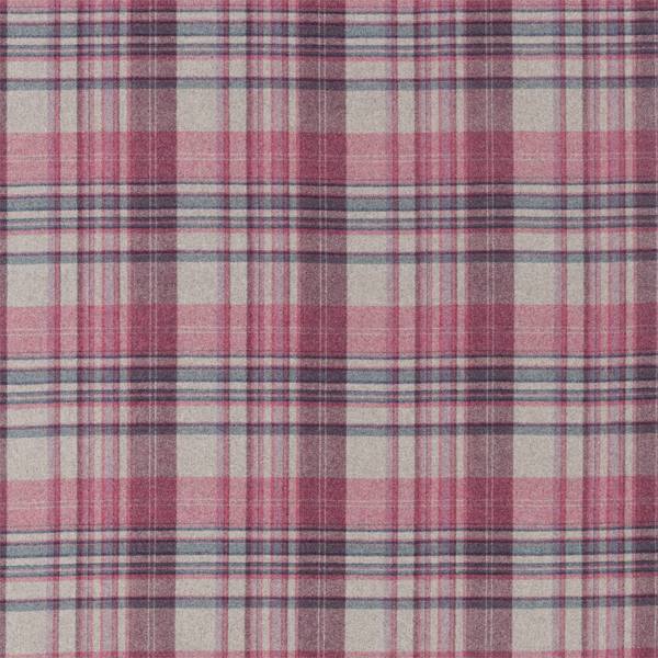 Bryndle Check Mulberry/Fig Fabric by Sanderson