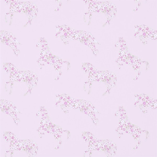 Pretty Ponies Pink/Vanilla Wallpaper by Sanderson