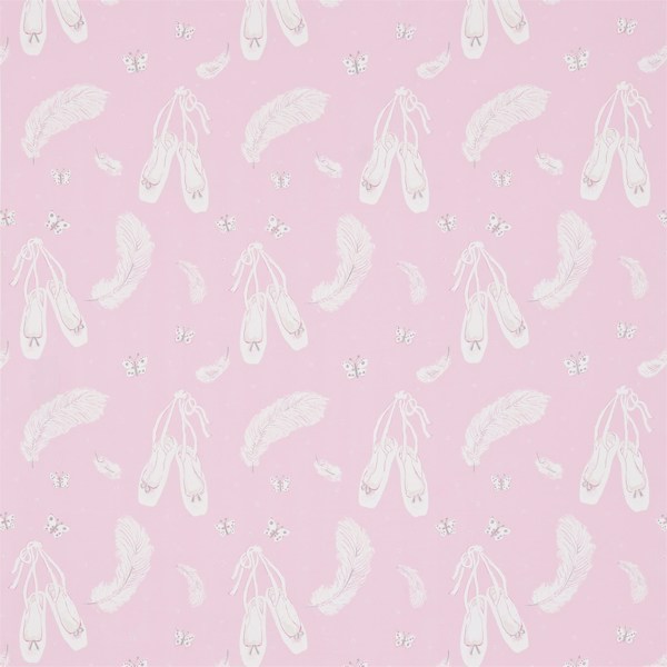 Ballet Shoes Pink Fabric by Sanderson