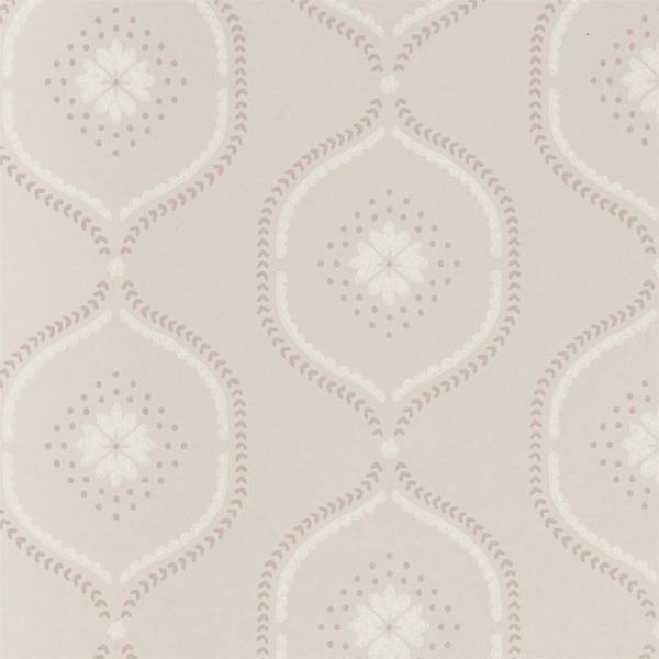 Milcombe Powder Pink Wallpaper by Sanderson