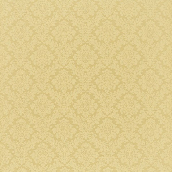 Lymington Damask Gold Fabric by Sanderson