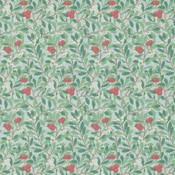 Arbutus Thyme/Coral Wallpaper by Morris & Co