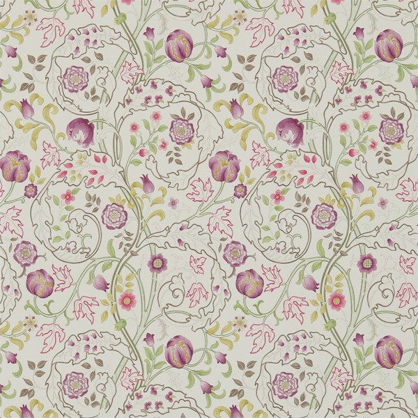 Mary Isobel Wine/Linen Wallpaper by Morris & Co
