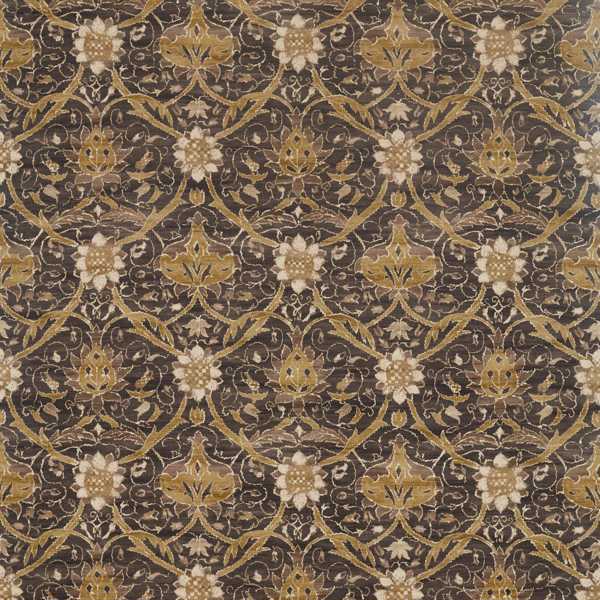 Montreal Charcoal/Mustard Fabric by Morris & Co