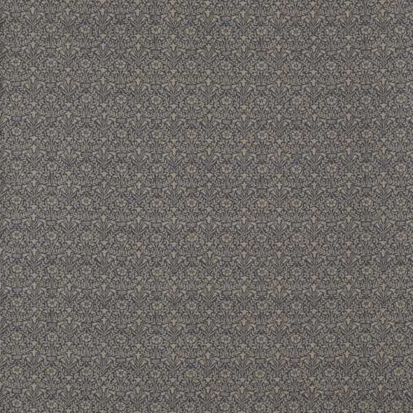 Bellflowers Weave Indigo Fabric by Morris & Co