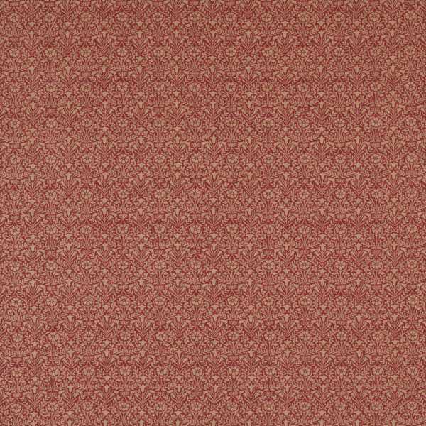 Bellflowers Weave Russet Fabric by Morris & Co