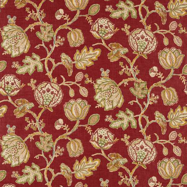 Theodosia Red Fabric by Morris & Co