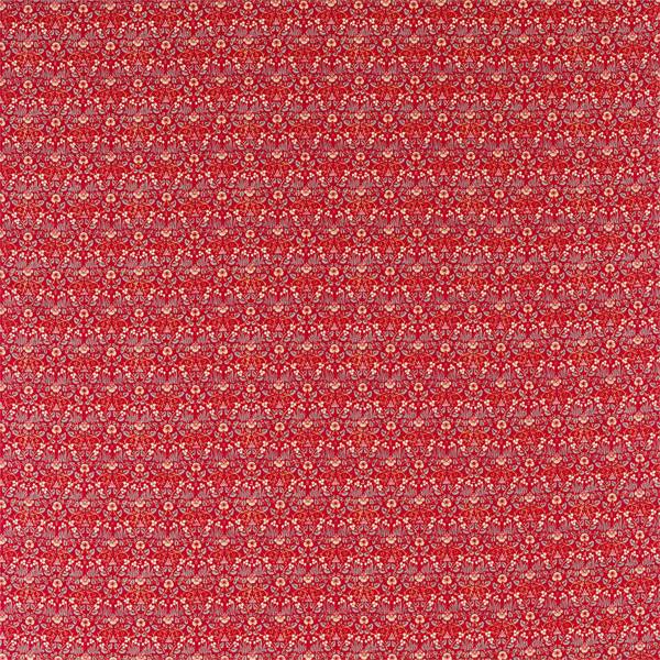Eye Bright Red Fabric by Morris & Co