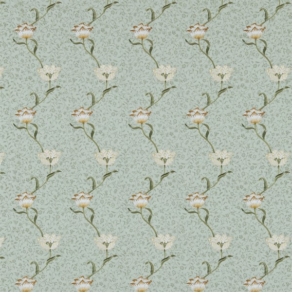 Garden Tulip Cowslip/Sea Green Fabric by Morris & Co