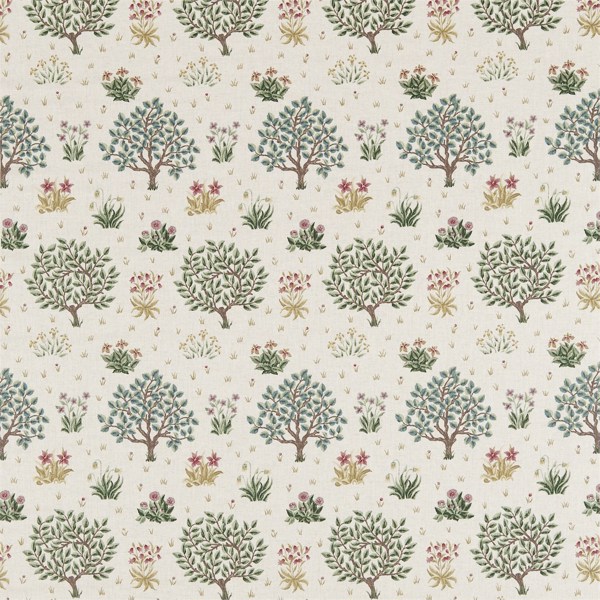 Orchard Bayleaf/Rose Fabric by Morris & Co