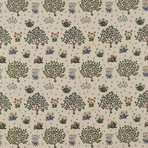 Orchard Forest/Indigo Fabric by Morris & Co