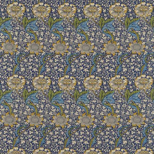 Kennet Indigo/Gold Fabric by Morris & Co