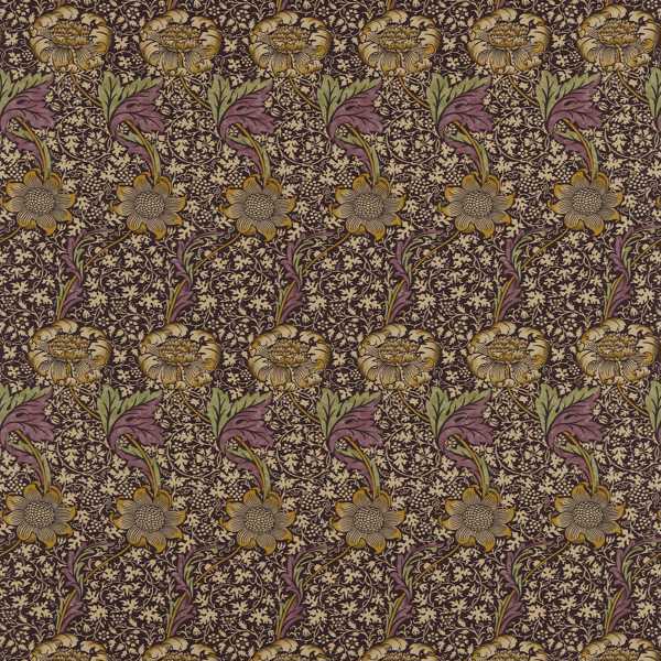 Kennet Grape/Gold Fabric by Morris & Co